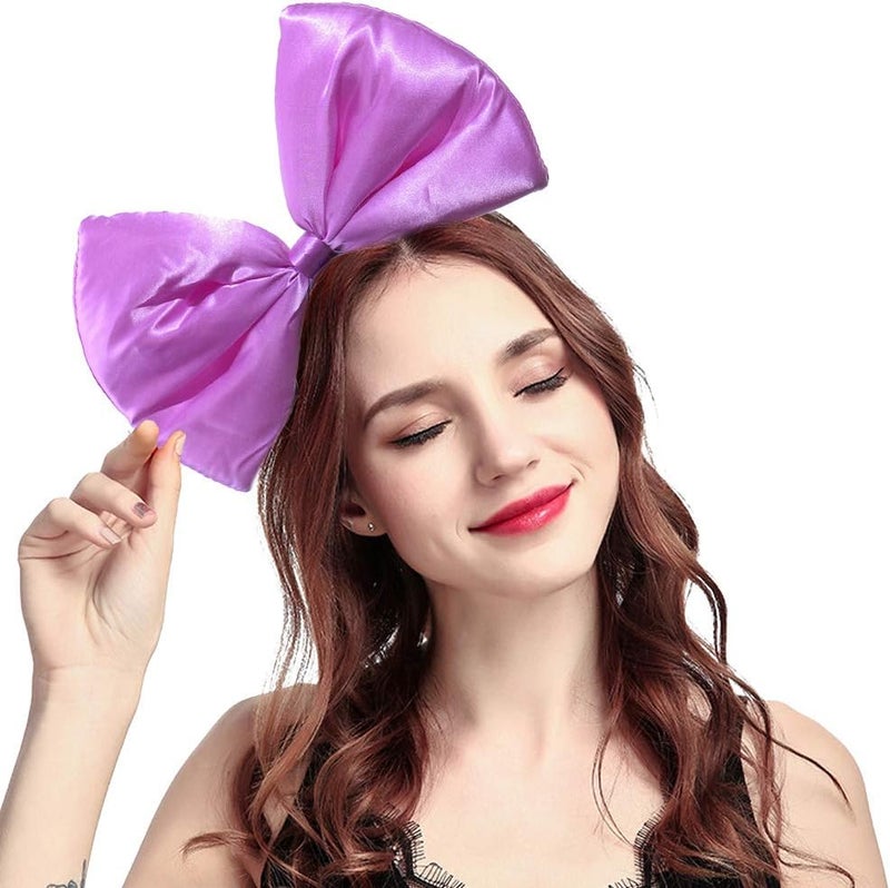 BUTITNOW BUYITNOW Women Huge Bow Headband Cute Bowknot Hair Hoop for Halloween Cosplay - Image 1